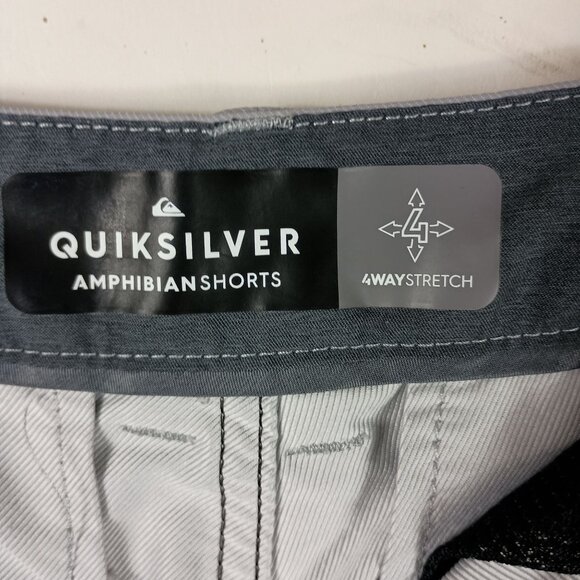 Quiksilver Mens Union Amphibian Hybrid Shorts with DryFlight Size 29 Gray Casual - Picture 2 of 10